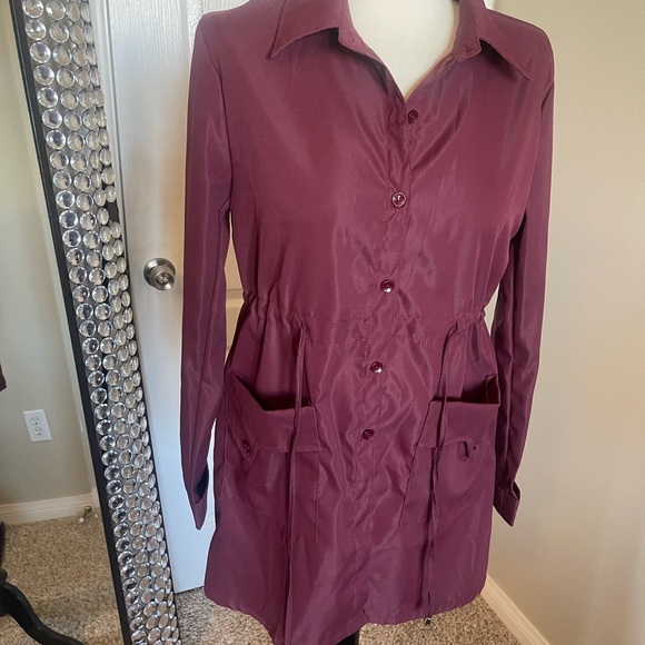 Maroon lightweight shirt/jacket - Picture 3 of 4